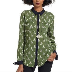 SOLD Anthro • Maeve Bagatelle Bicycle Blouse • 6